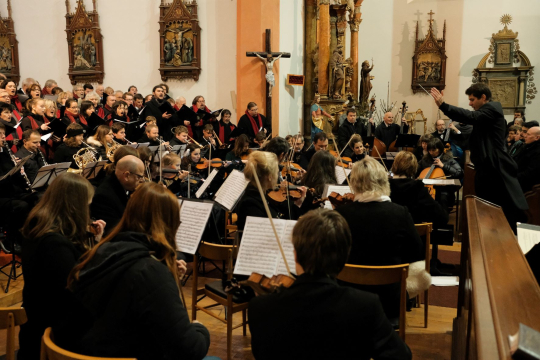 Rybovka v Děkanském kostele v Táboře