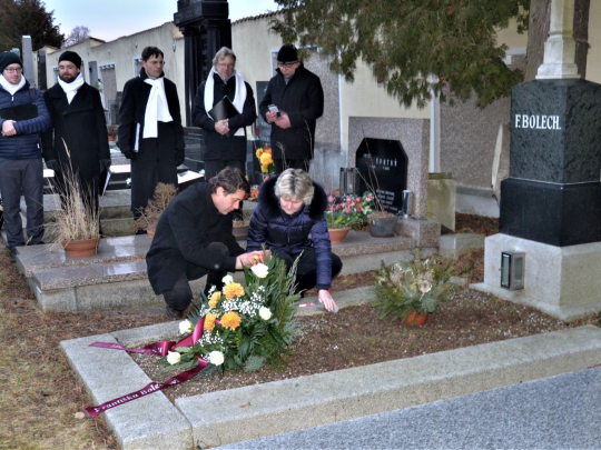 Pozvánka na pietní akt u hrobu Františka Bolecha