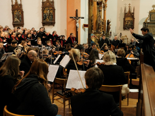 Rybovka v Děkanském kostele v Táboře